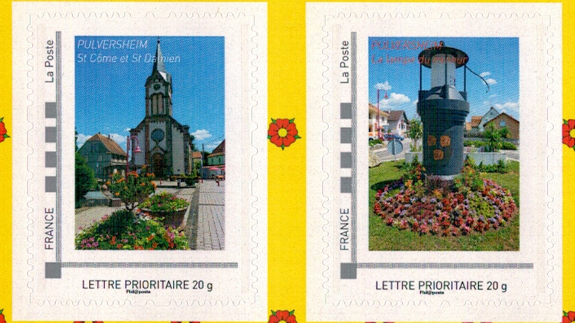 Pulversheim en timbres