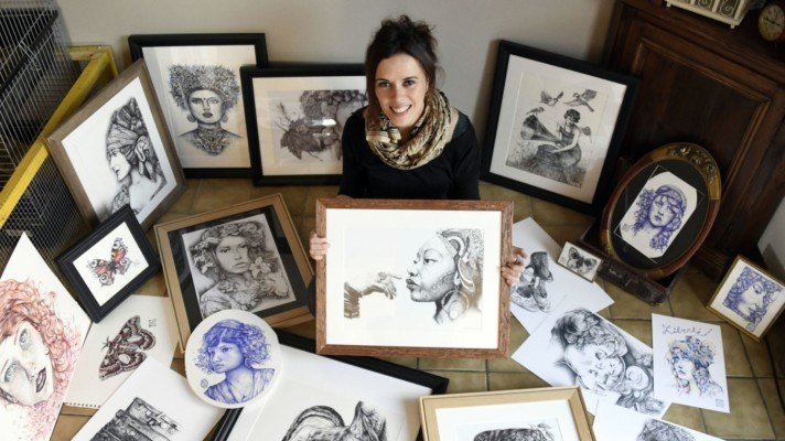 Lire l'article 'Amandine Lefebvre : dessinatrice au stylo Bic' | m2A et moi ! Le mag de Mulhouse Alsace Agglomération