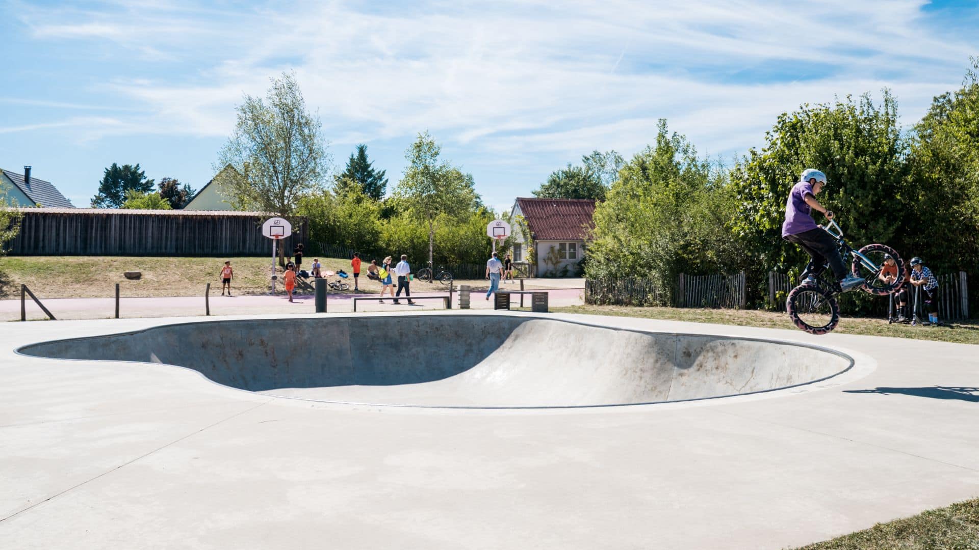 Parc des Gravières Kingersheim bowl pour skateboard