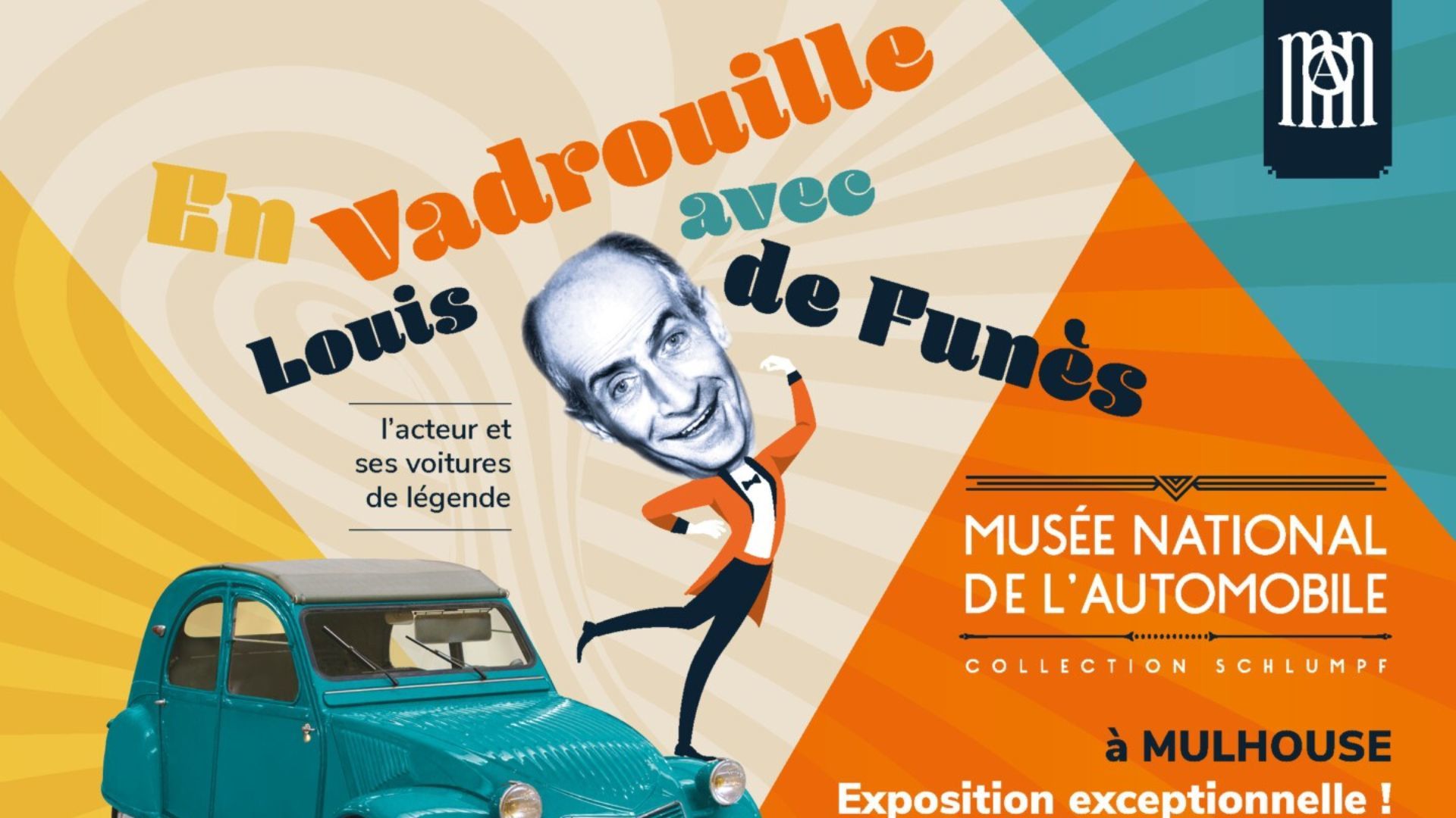 Exposition "En vadrouille avec Louis de Funès" au Musée de l'Automobile, Mulhouse