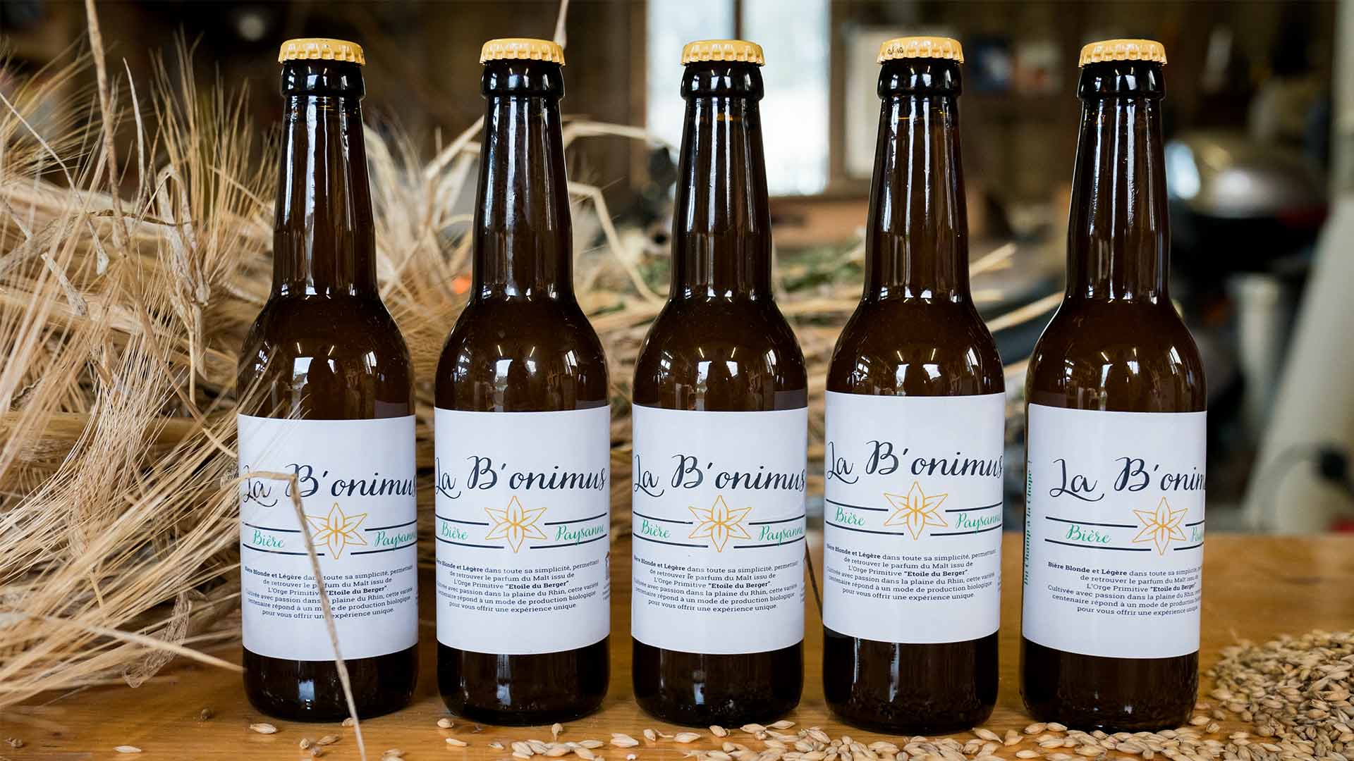 Bière artisanale de la ferme "La Grange à Materne" à Bantzenheim