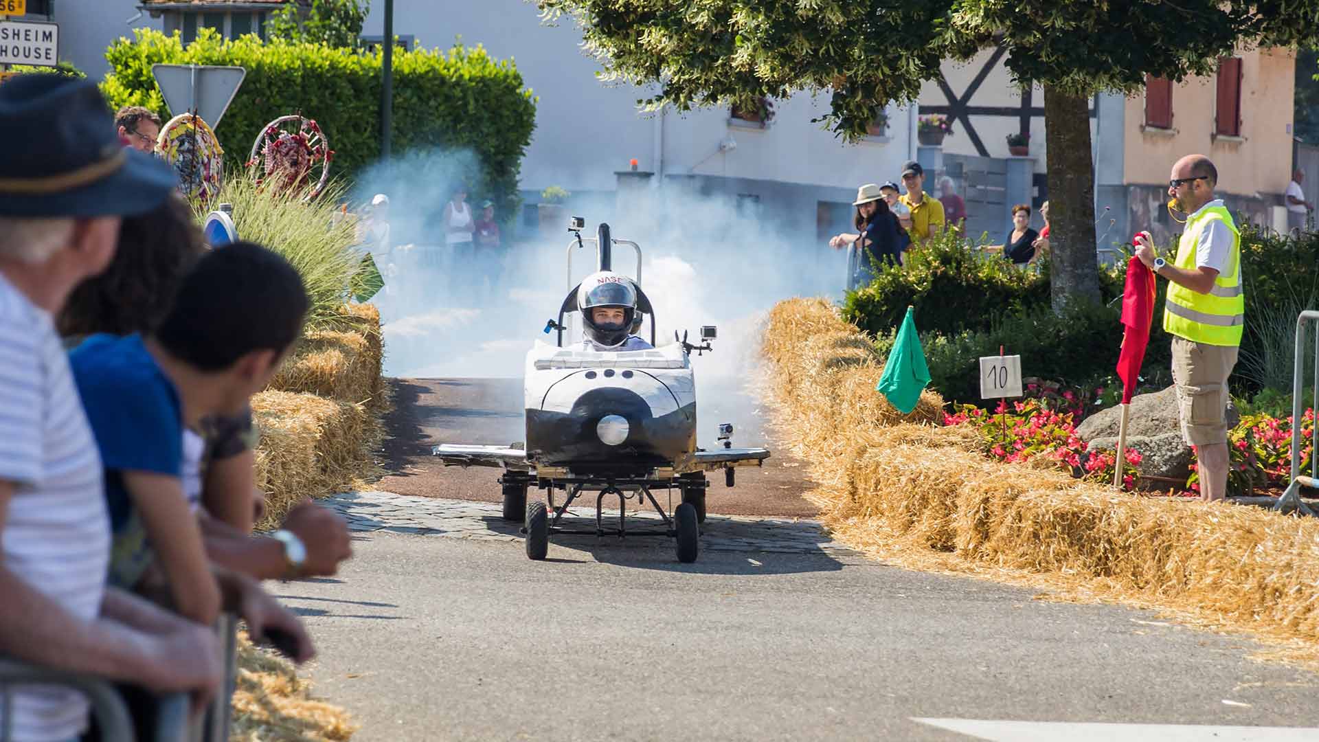 Course de caisses à savon à Eschentzwiller pendant les Crapod'Esch