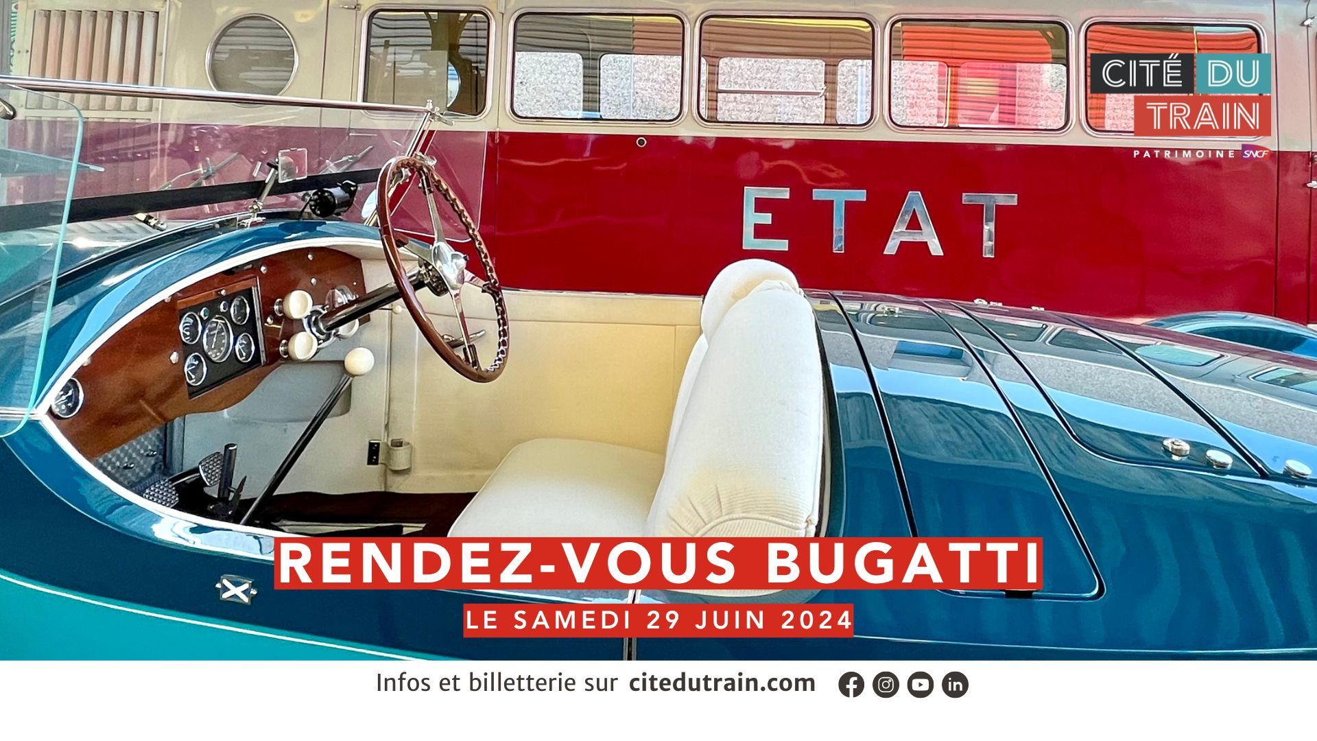Rendez-vous Bugatti à la Cité du Train à Mulhouse