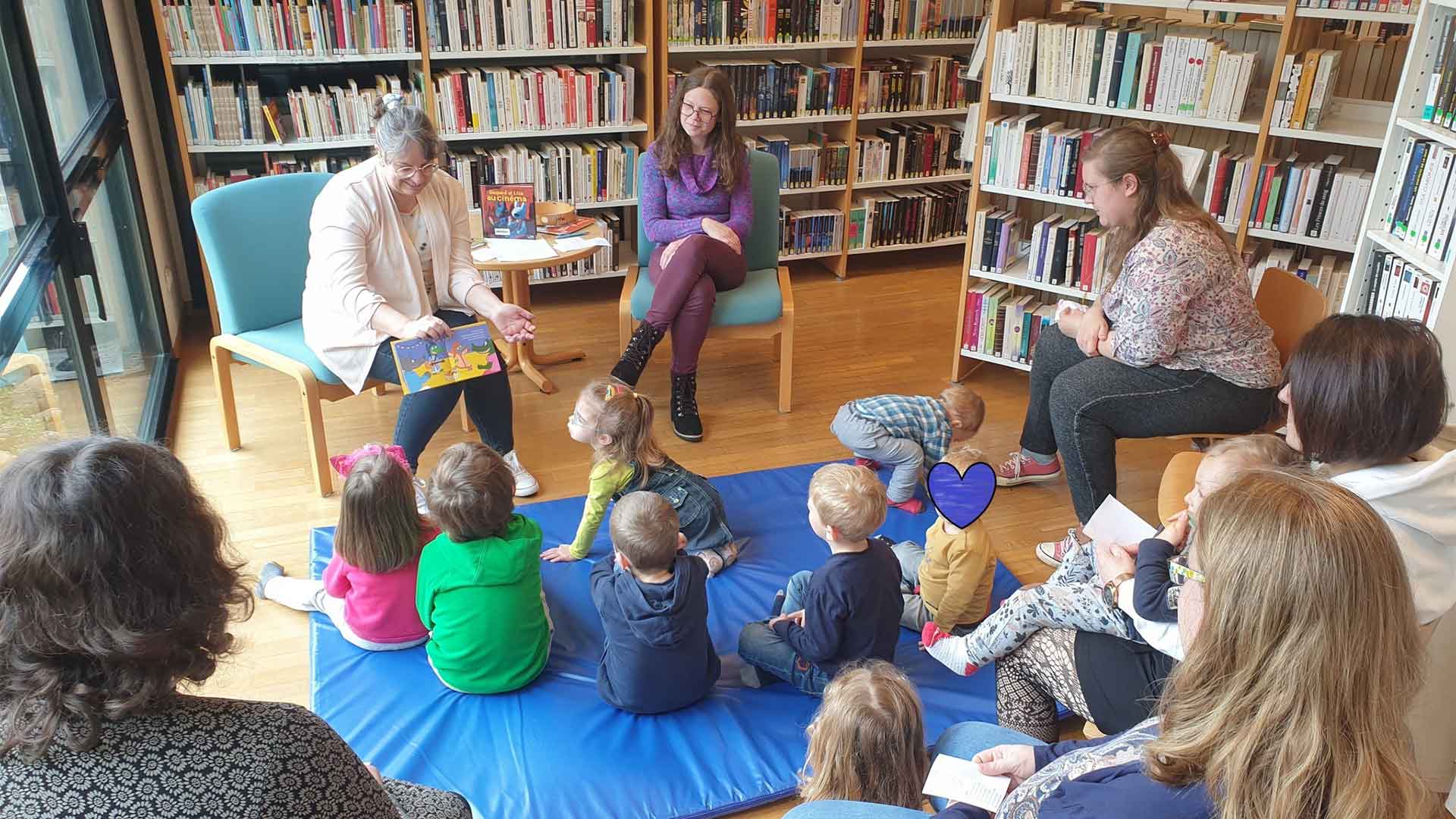 Atelier de lecture pour des enfants