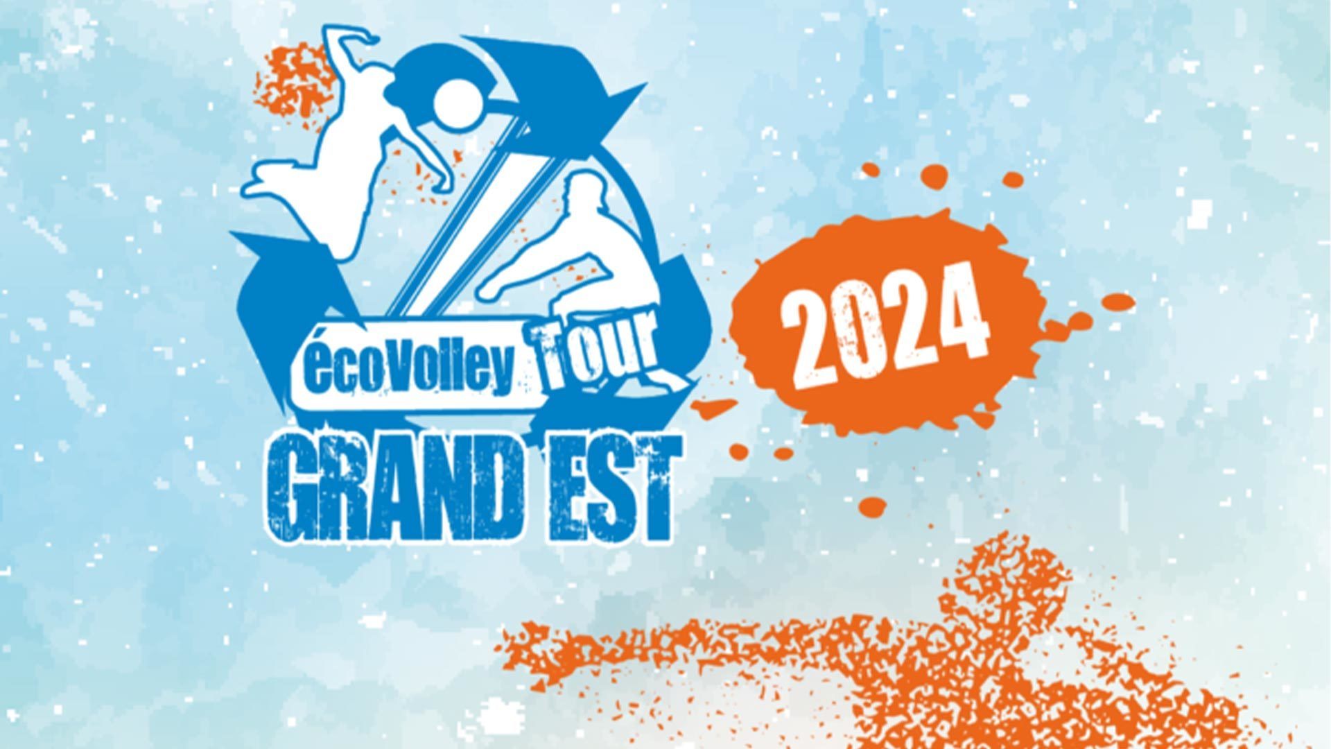 Affiche du tournoi "ÉcoVolley Tour Grand Est 2024 à Mulhouse"