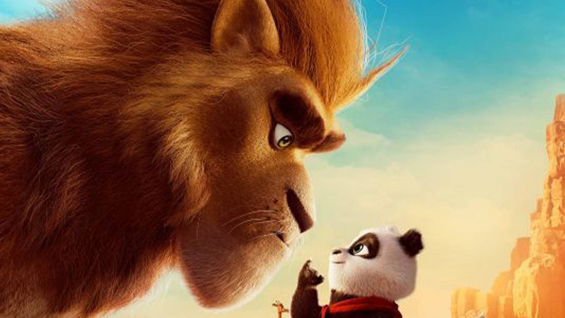 Affiche du dessin animé "Petit panda en Afrique"