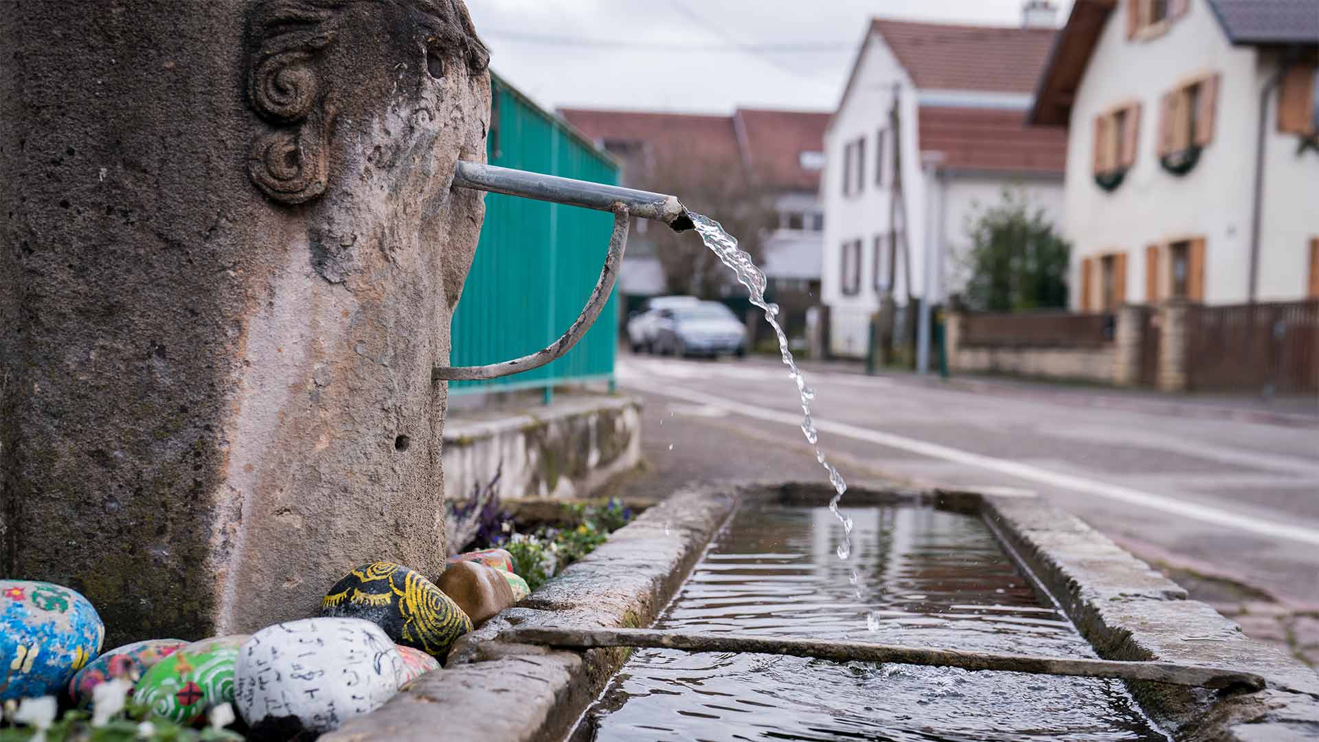 Fontaine de la commune de Flaxlanden