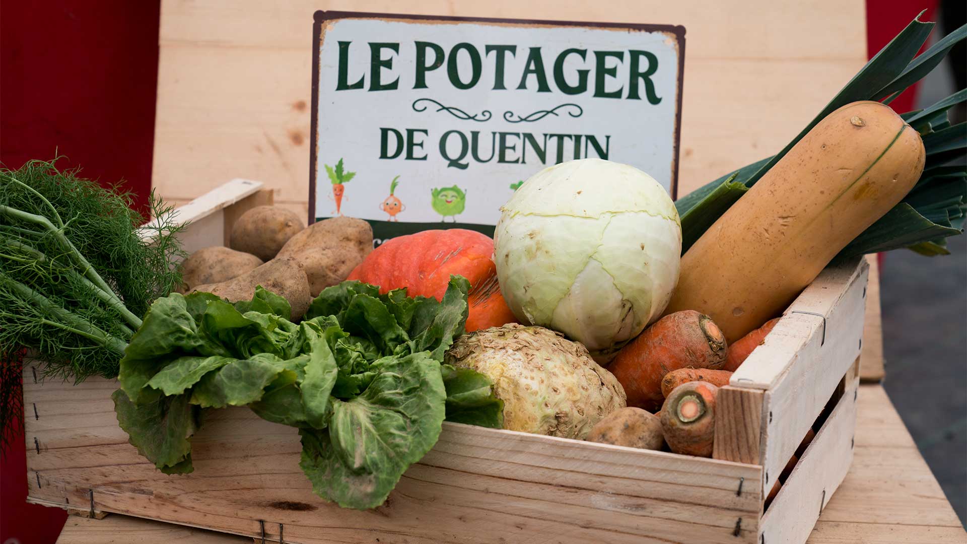 Panier de légumes - Les Jardins de Quentin