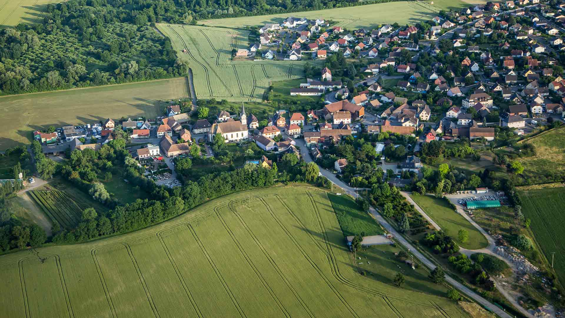 Vue aérienne Feldkirch