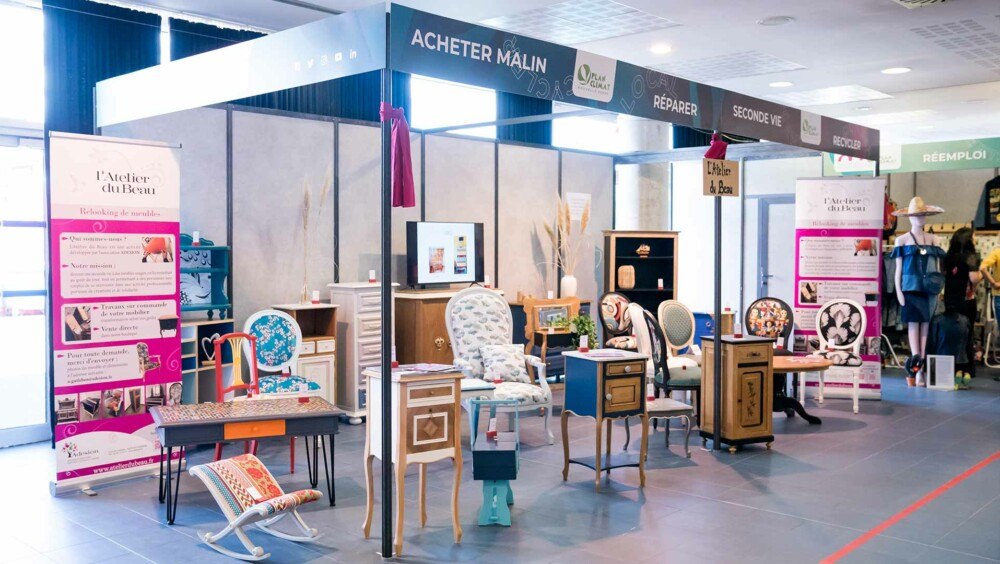 Lire l'article 'Village Réemploi m2A à la Foire de Mulhouse 2025' | m2A le mag – Mulhouse Alsace Agglomération