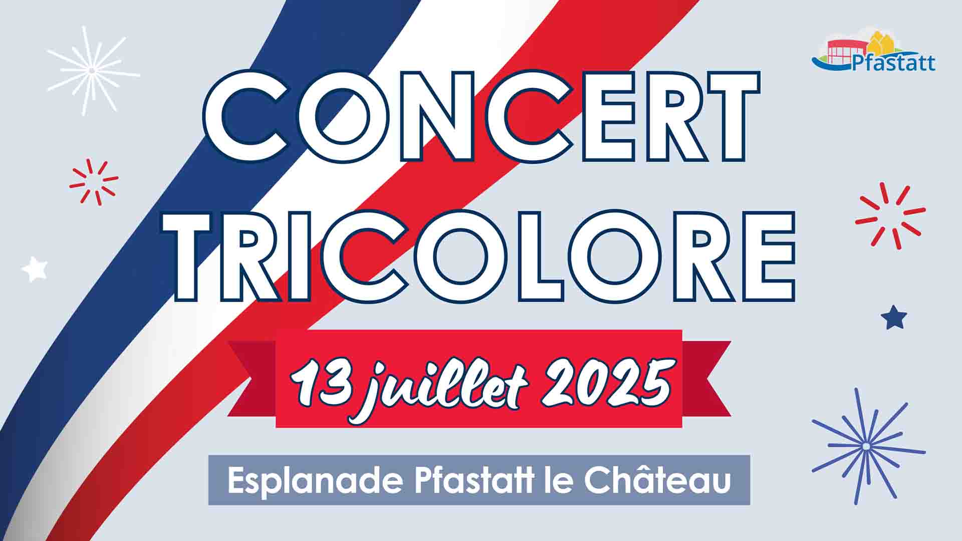 Affiche du concert tricolore à Pfastatt