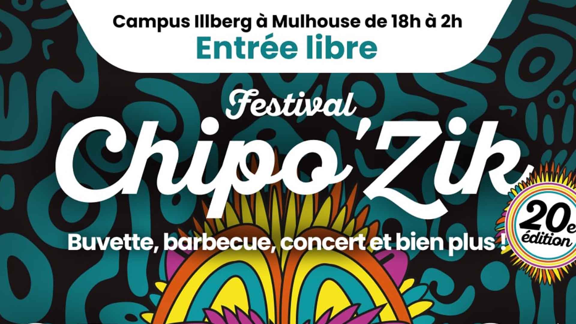 Affiche du festival Chipo'Zik 2025