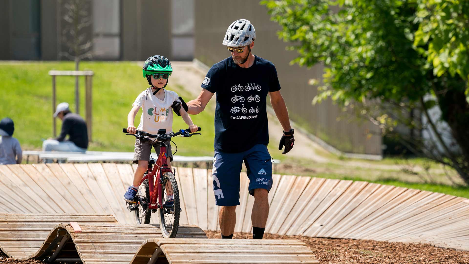 Circuit de pumptrack à la Fête du Vélo m2A