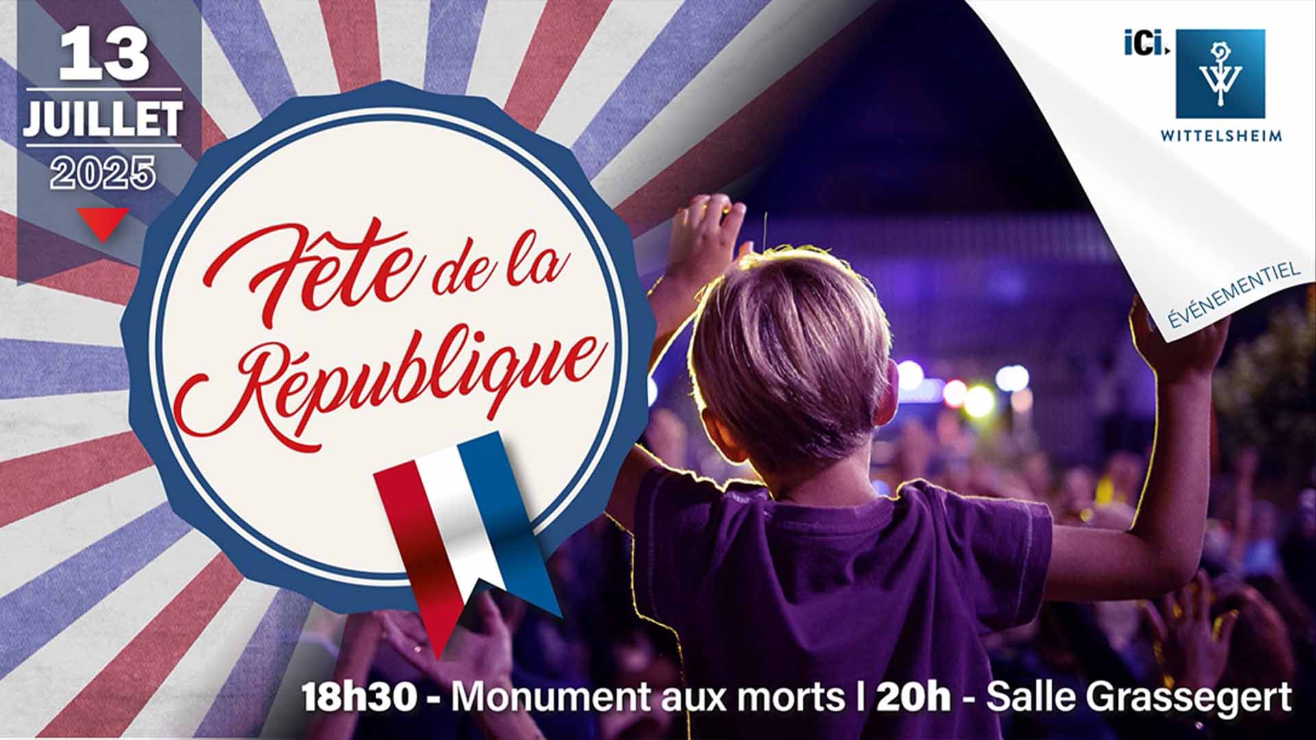 Affiche de la Fête Nationale 2025 à Wittelsheim