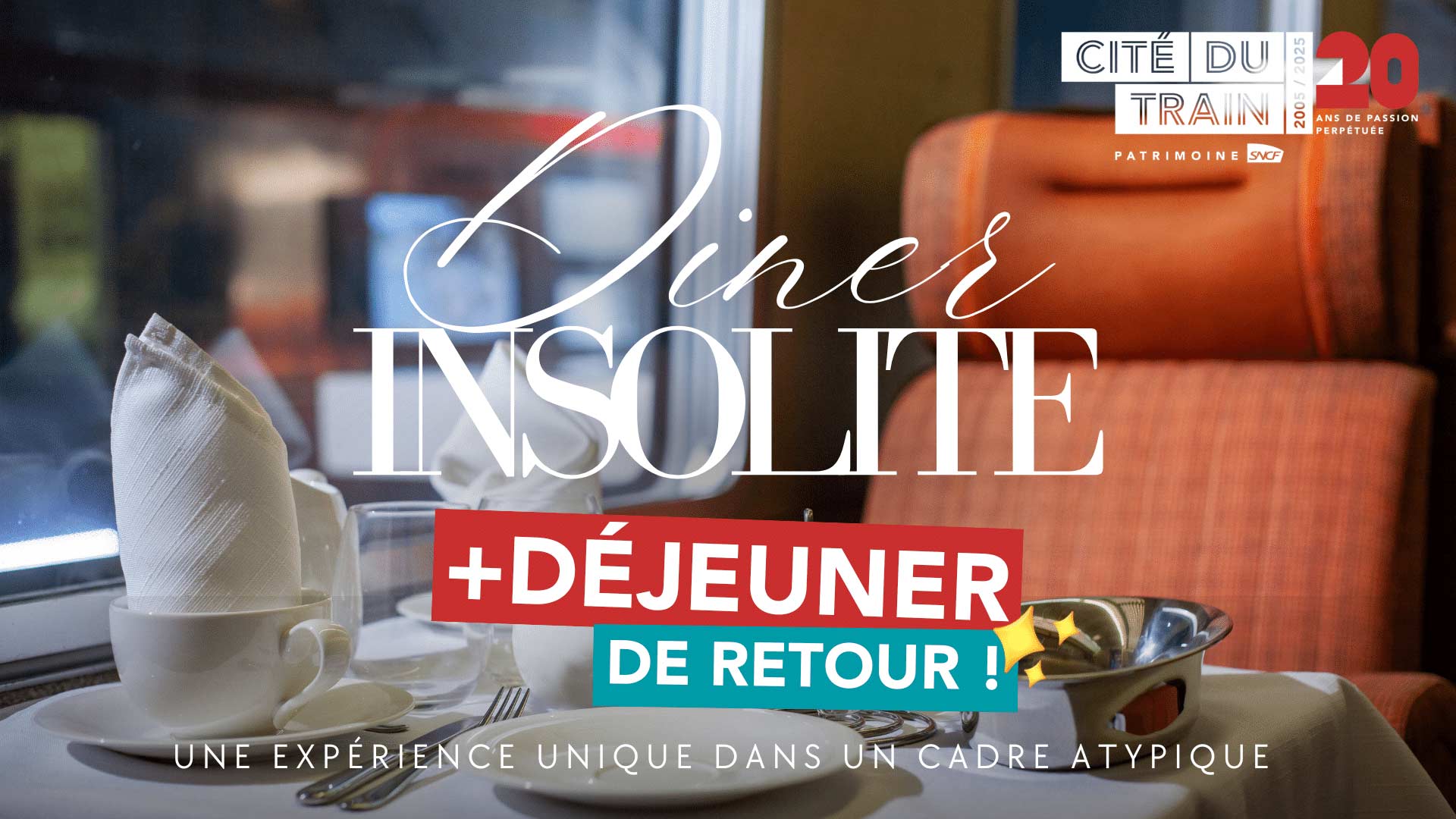 Dîner et Déjeuner Insolite à la Cité du Train à Mulhouse