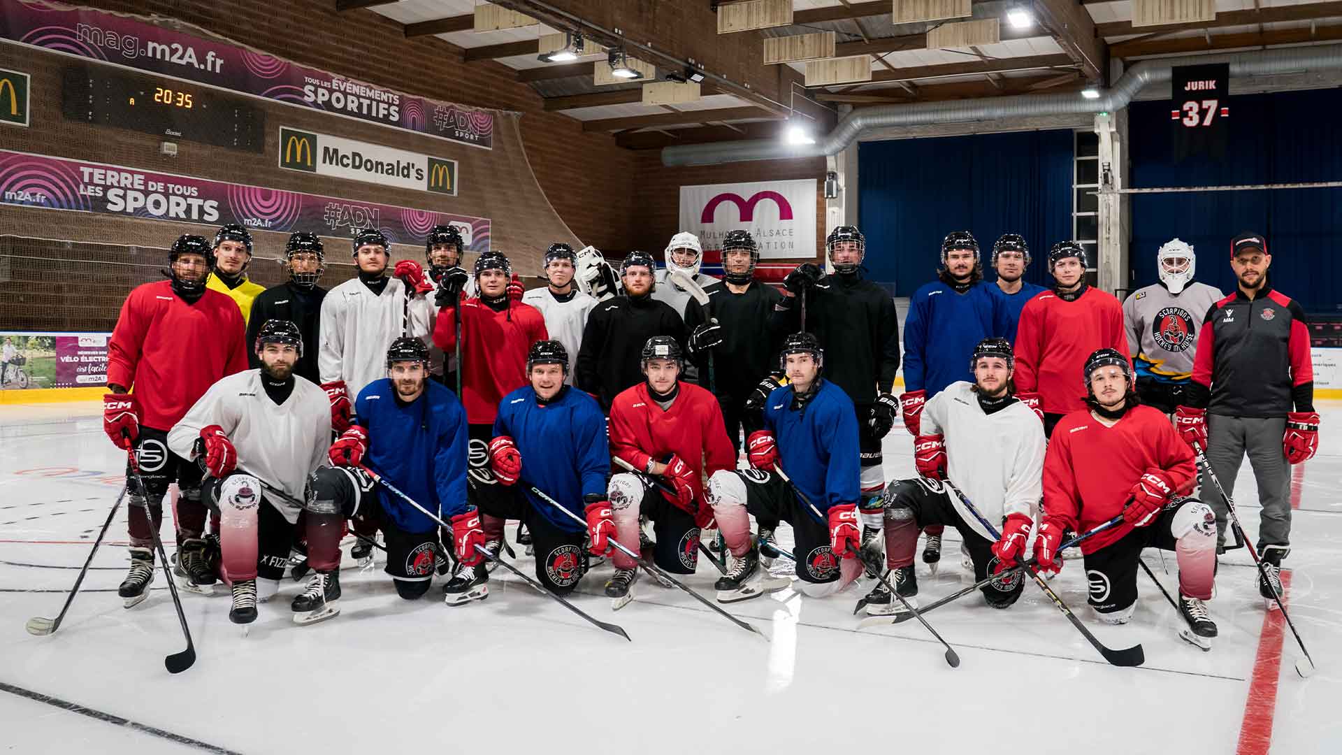Joueurs de l'équipe 1 des Scorpions de Mulhouse pour la saison 2025-2026