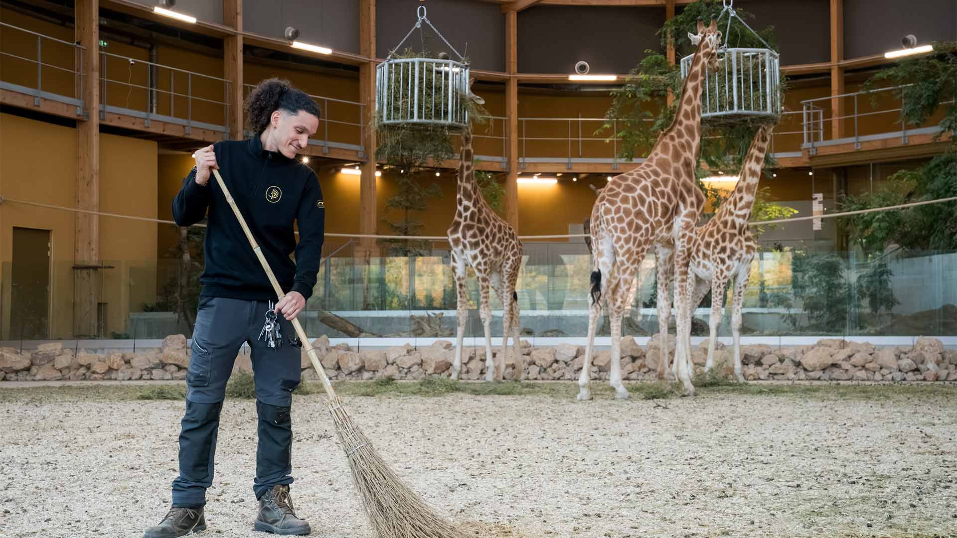 Enzo Monterosso, soigneur animalier au Parc Zoologique & Botanique de Mulhouse