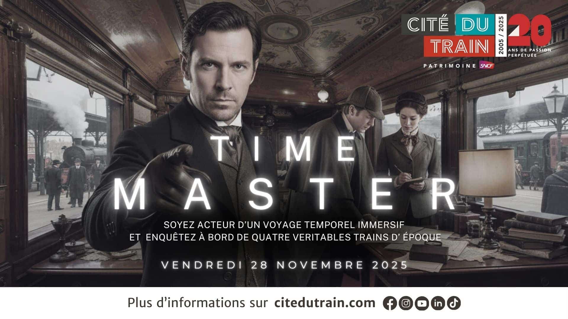 Time Master, Murder Party à la Cité du Train à Mulhouse