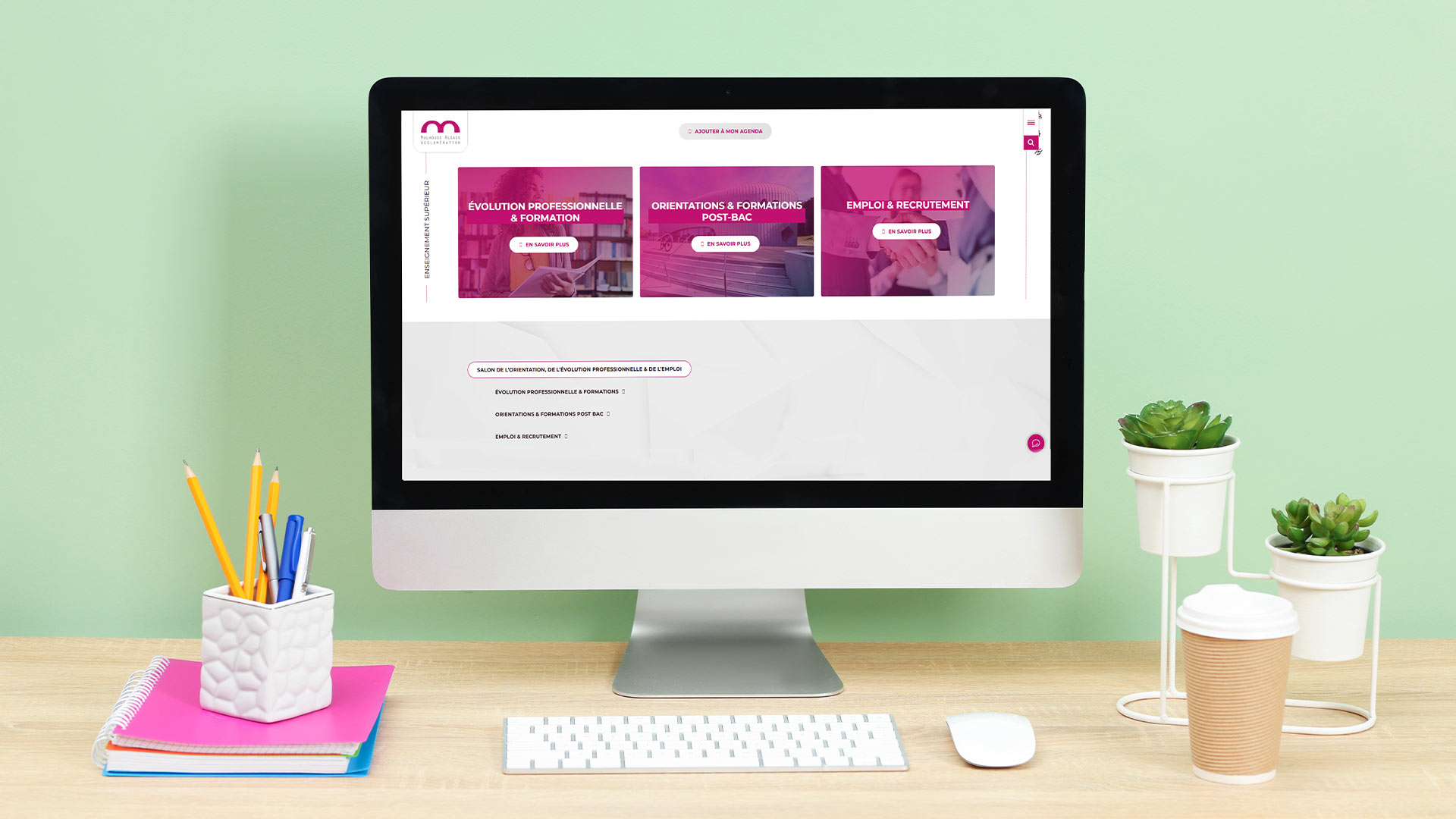 Page m2A.fr du Salon de l'Orientation, de l'Évolution professionnelle & de l'Emploi