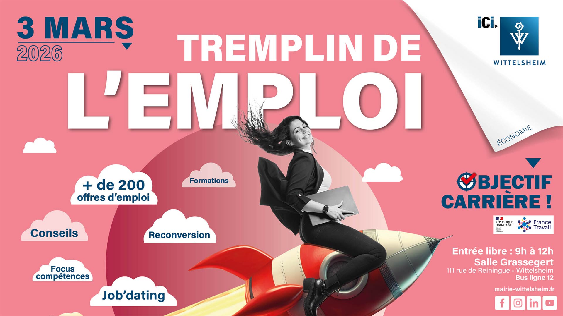 Visuel du Tremplin de l'Emploi 2026 à Wittelsheim