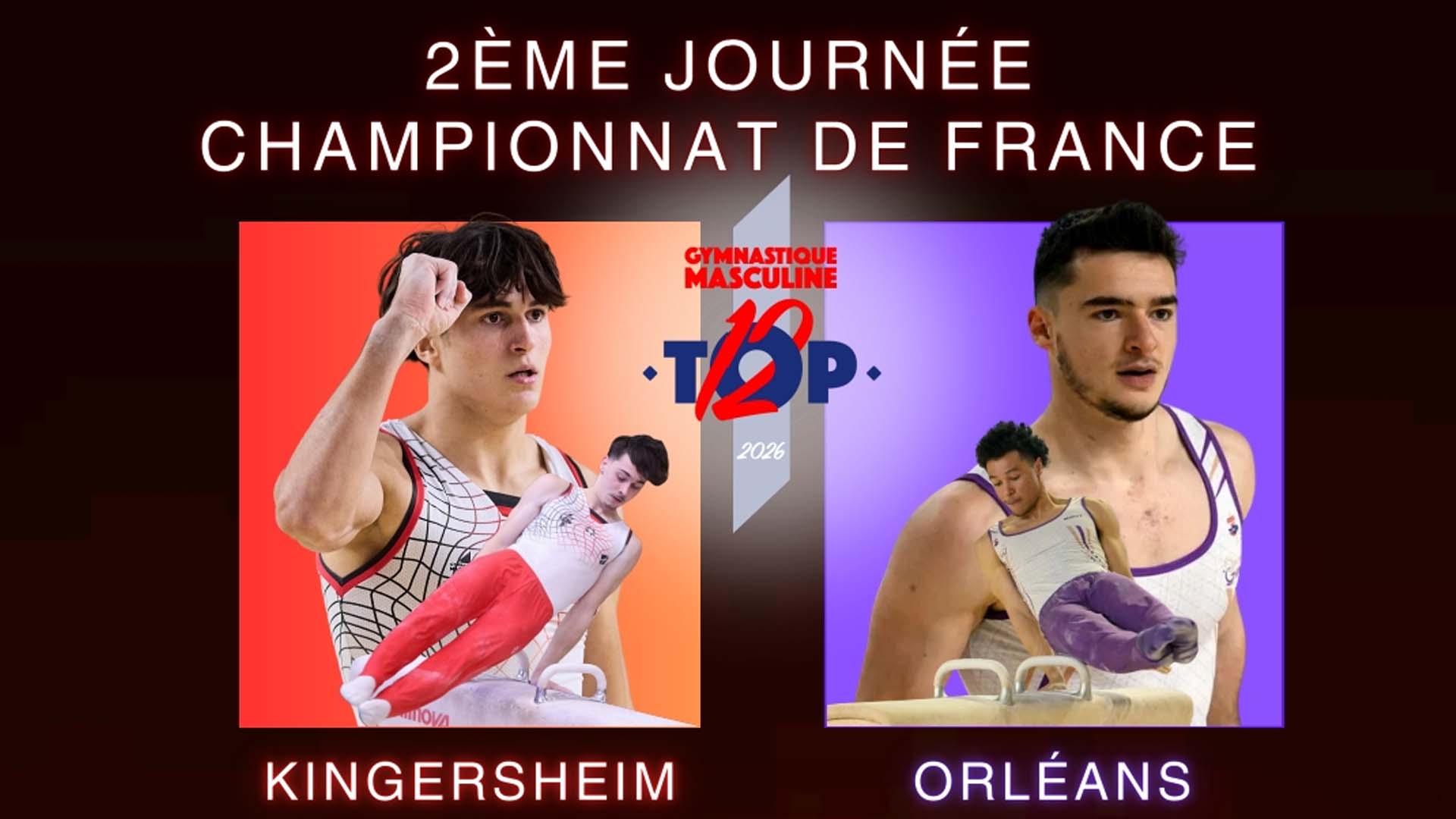 Championnat top 12 gymnastique masculine : Kingersheim / Orléans