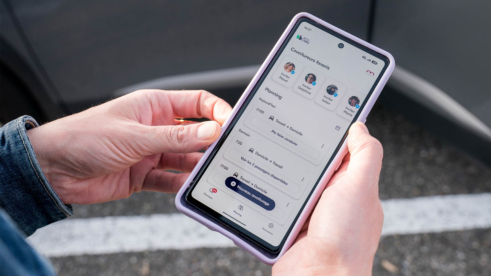 Application covoiturage "BlaBlaCar Daily"