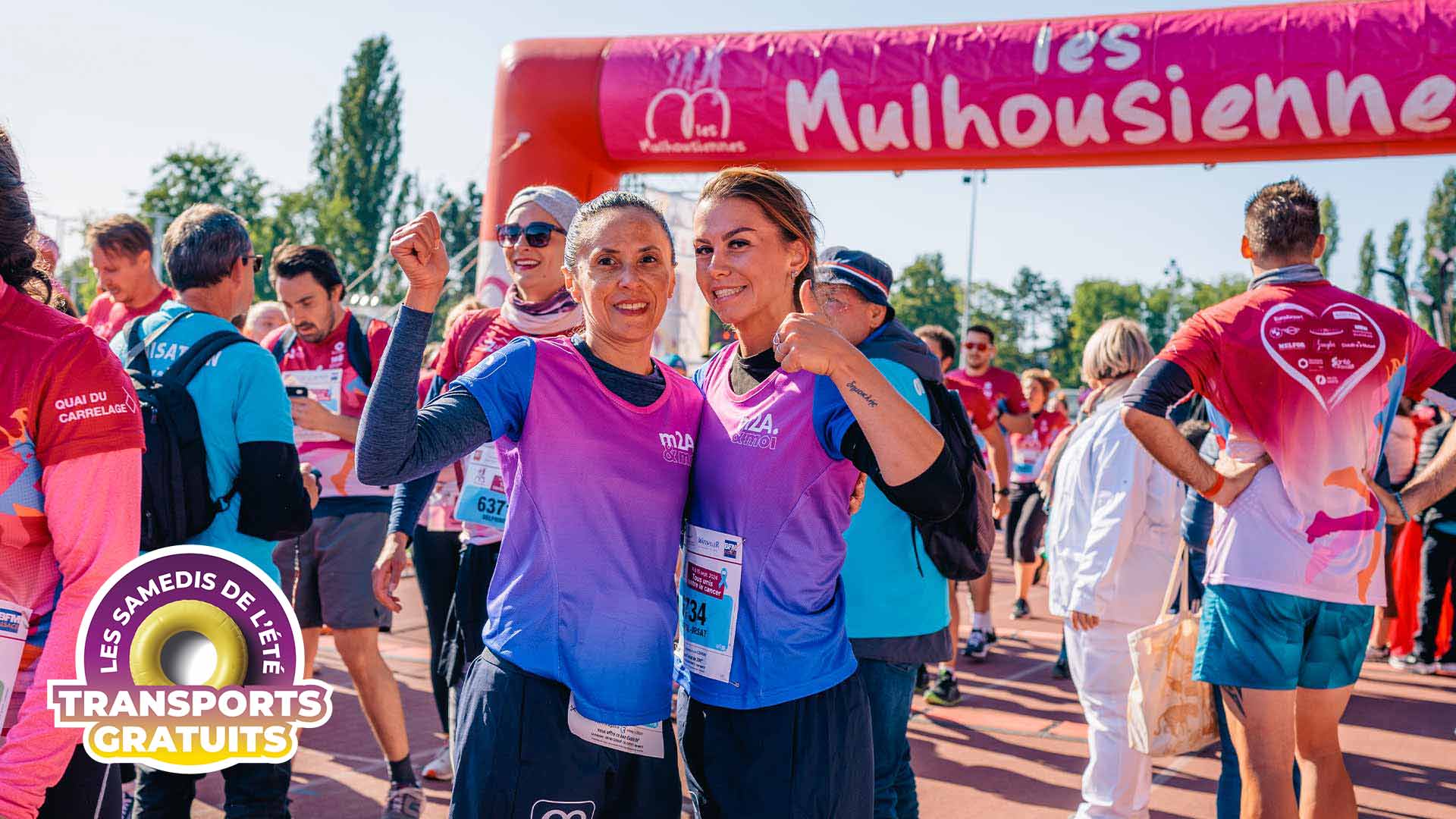 2 agents de m2A à la Course des Mulhousiennes 2024
