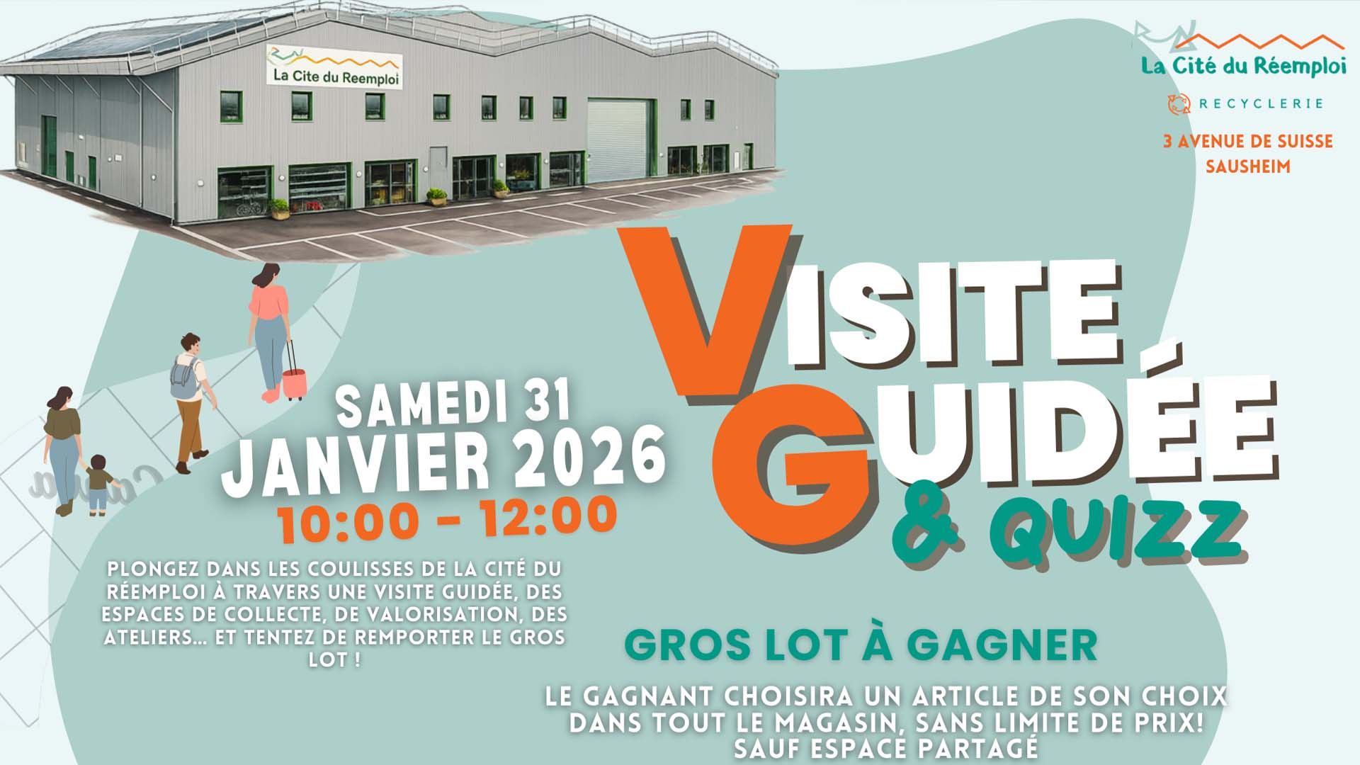 Visite guidée à la Cité du Réemploi à Sausheim