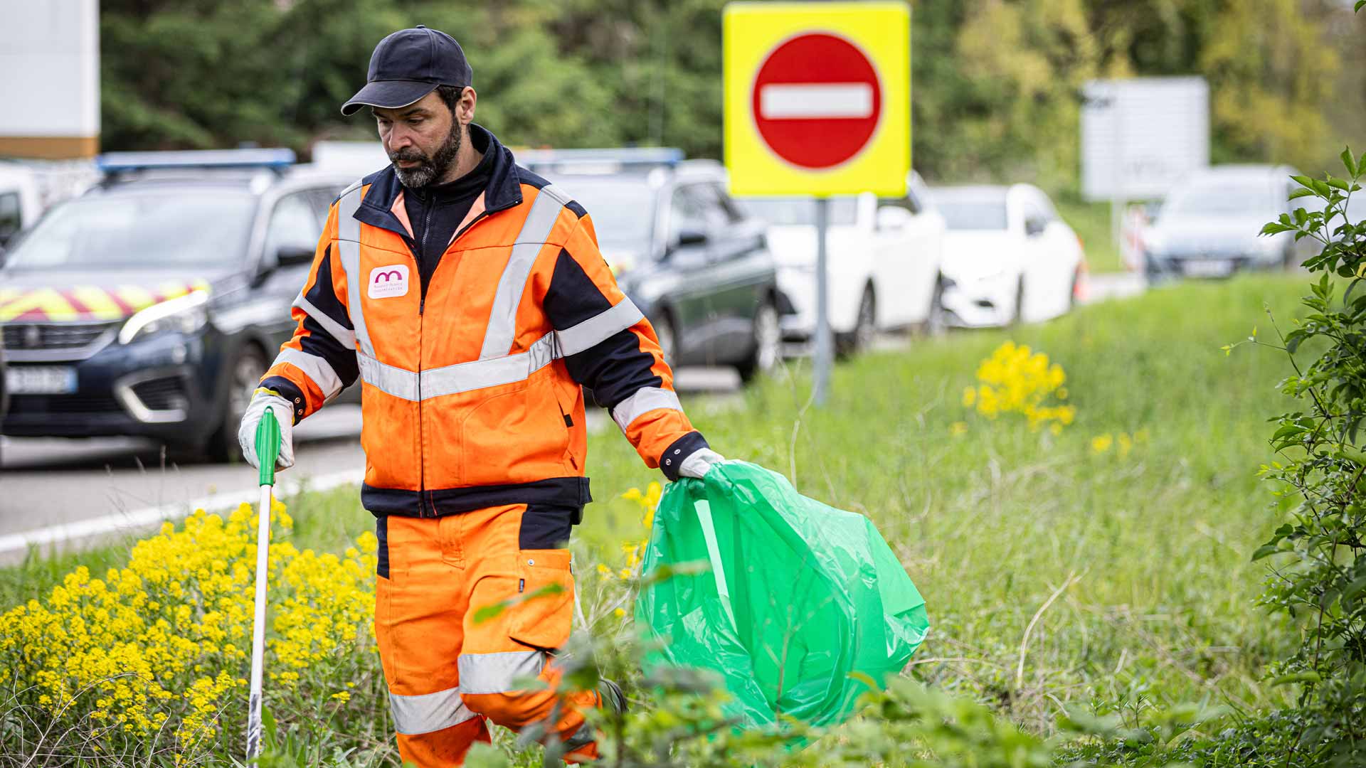 Samuel, agent m2A du service Propreté urbaine