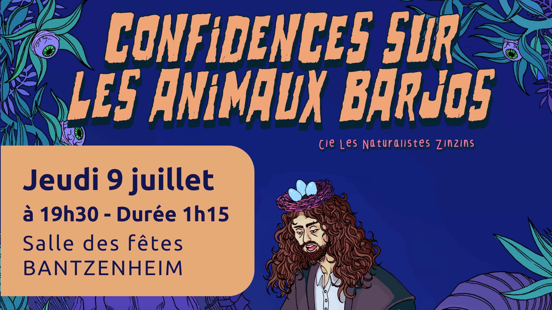 Spectacle "Confidences sur les animaux barjos" à Bantzenheim
