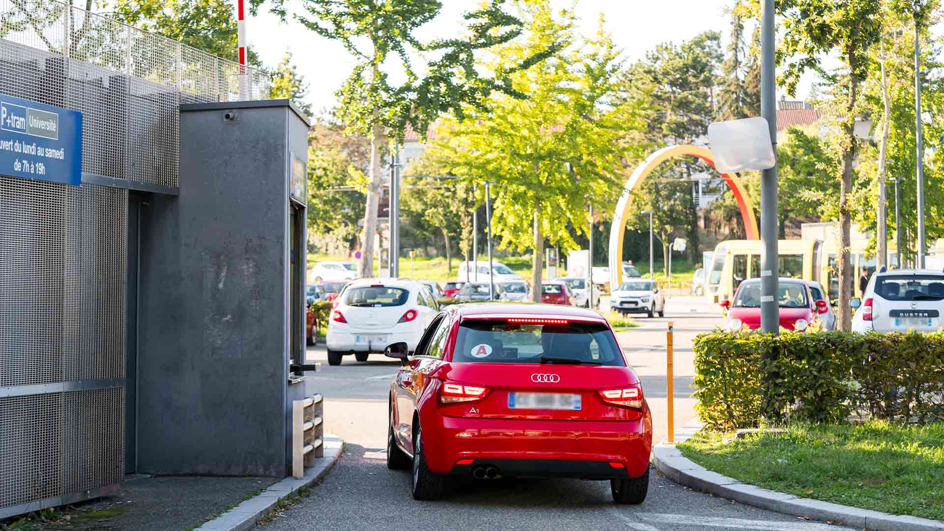 Parking-relais à Mulhouse