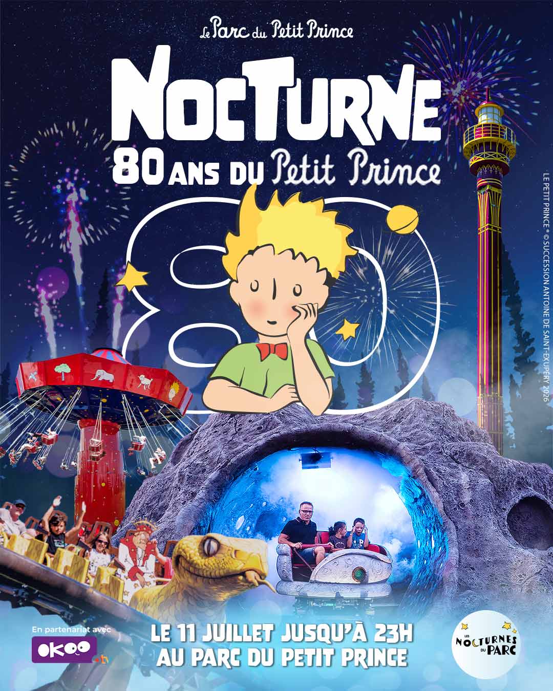Visuel "Nocturne - 80 ans du Petit Prince" au Parc du Petit Prince
