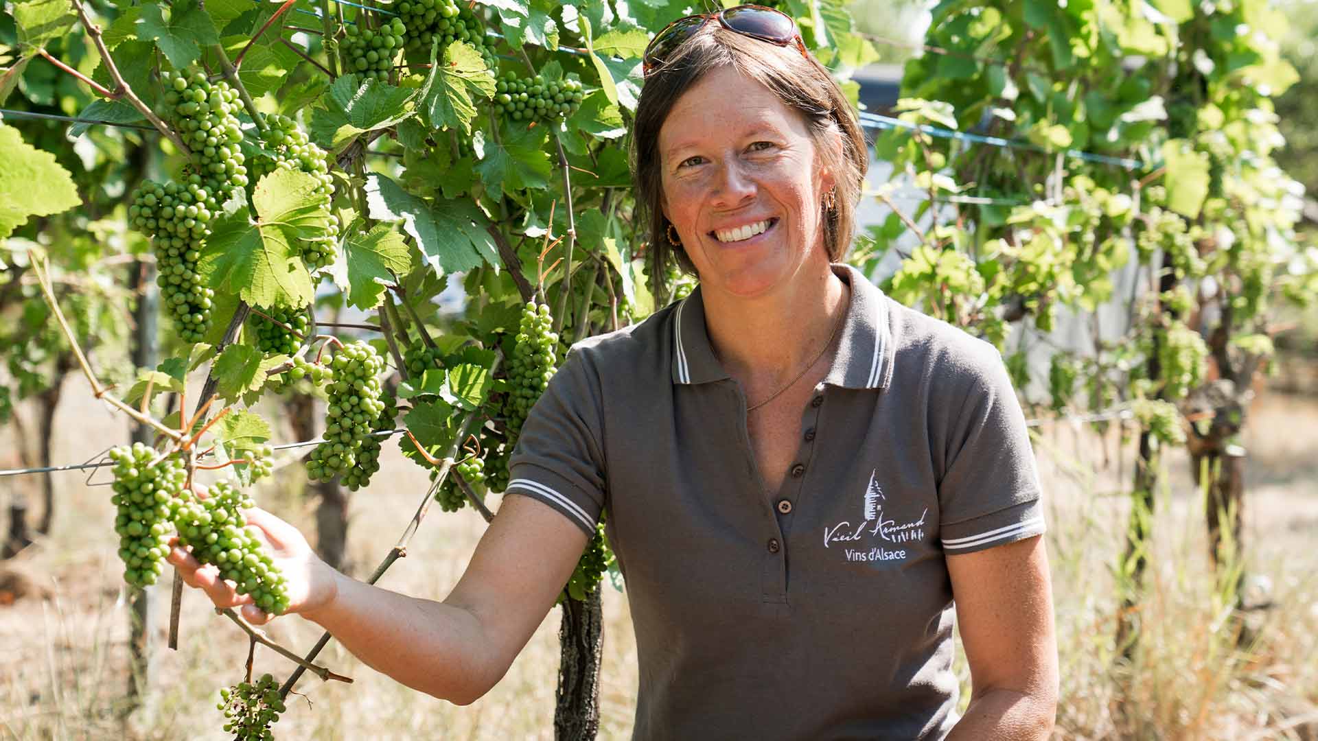Christine Sutter, viticultrice à Berrwiller