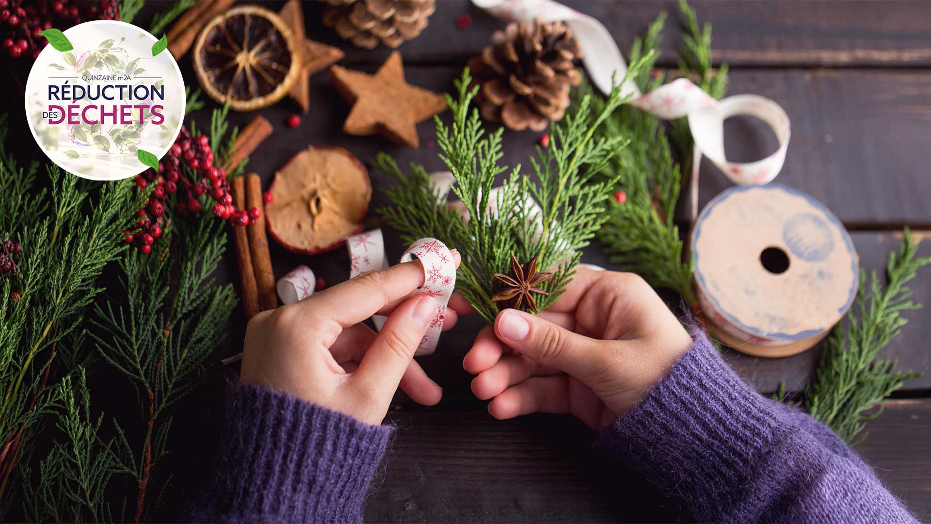 Atelier "Noël en récup" à Eschentzwiller SERD