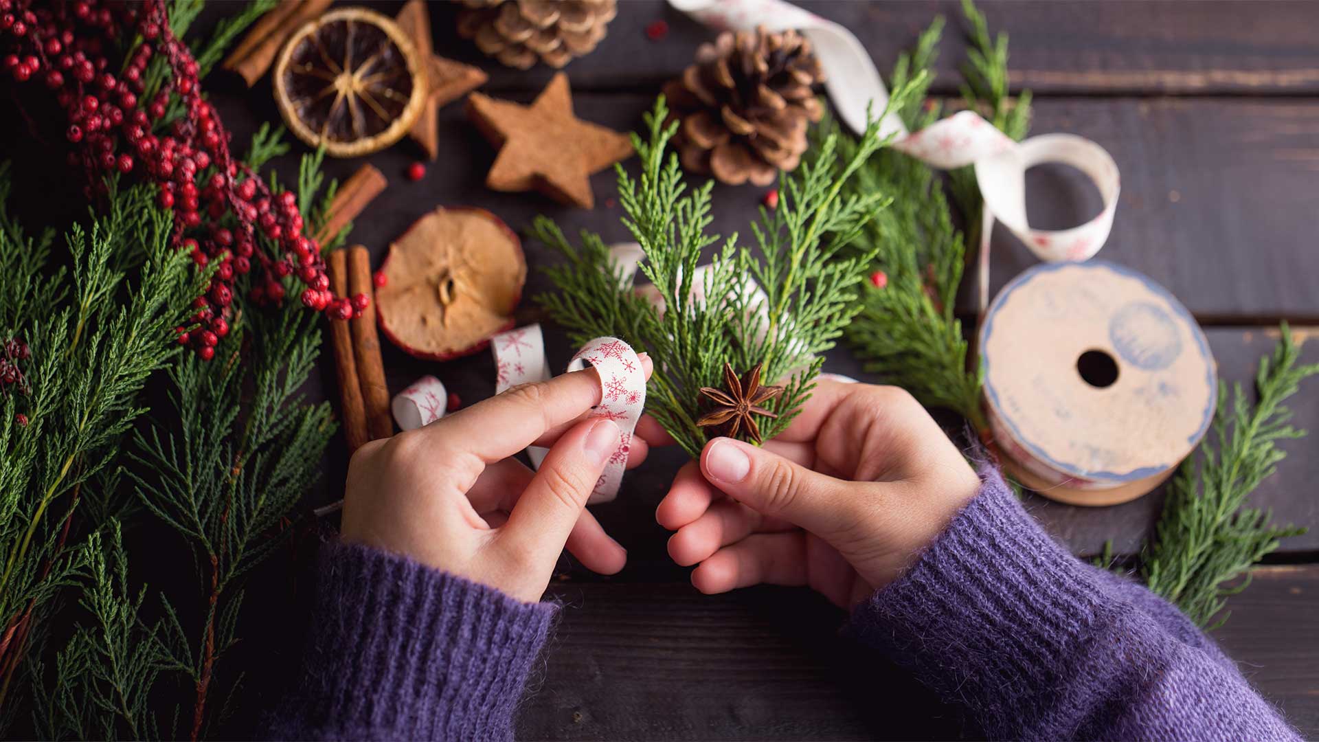 Atelier "Noël en récup" à Eschentzwiller SERD